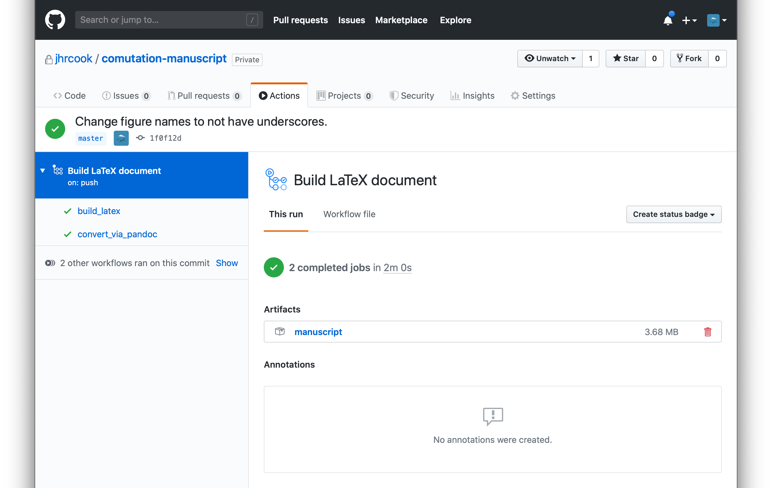 GitHub Actions for Compiling and Converting LaTeX · Joshua Cook